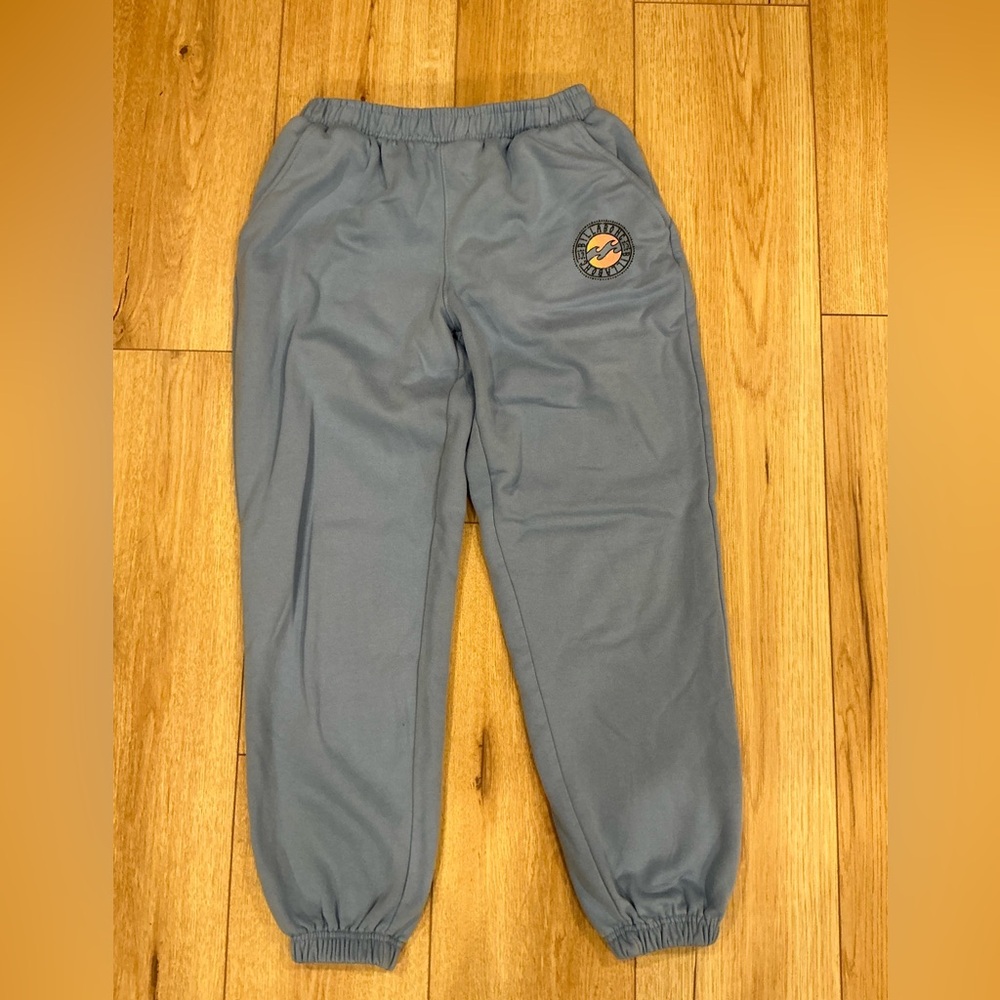 Billabong Blue Track Pants with Elastic Cuffs